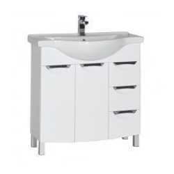 Тумба с раковиной Aquanet Асти 85 белый