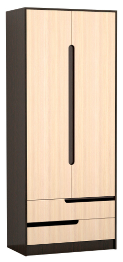 Гавана Шкаф 2-ств. (Дуб молочный)