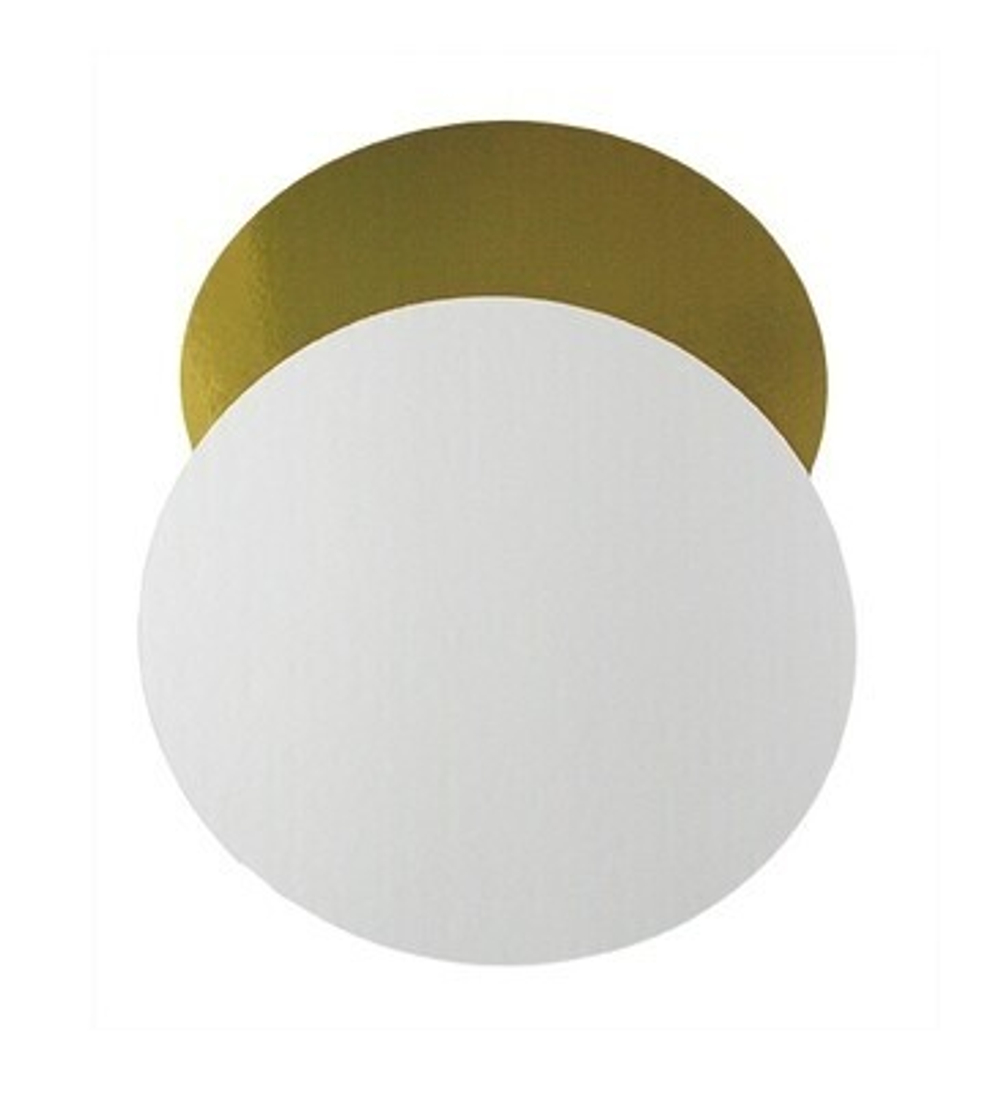 Подложка толщина 1,5 мм.  золото/белый Диаметр 20