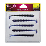 Мягкая приманка Crazy Fish Vibro Worm 4'' 10см 5шт 75-100 -