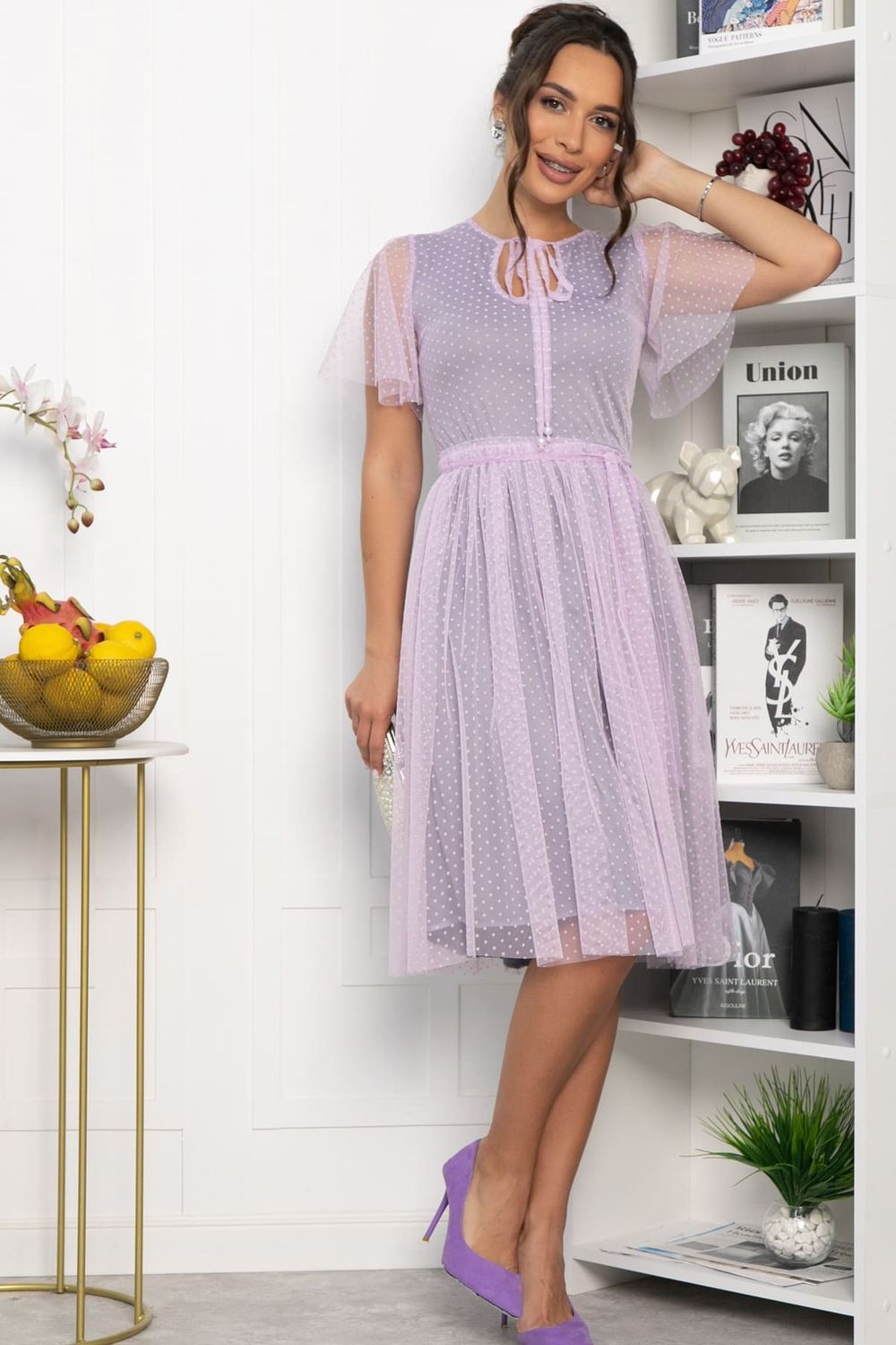 Платье У твоих ног (сиреневое) П13825-39М LT Collection