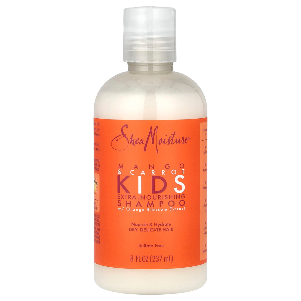 SheaMoisture, экстра-питательный шампунь для детей, манго и морковь, 237 мл (8 жидк. унций)