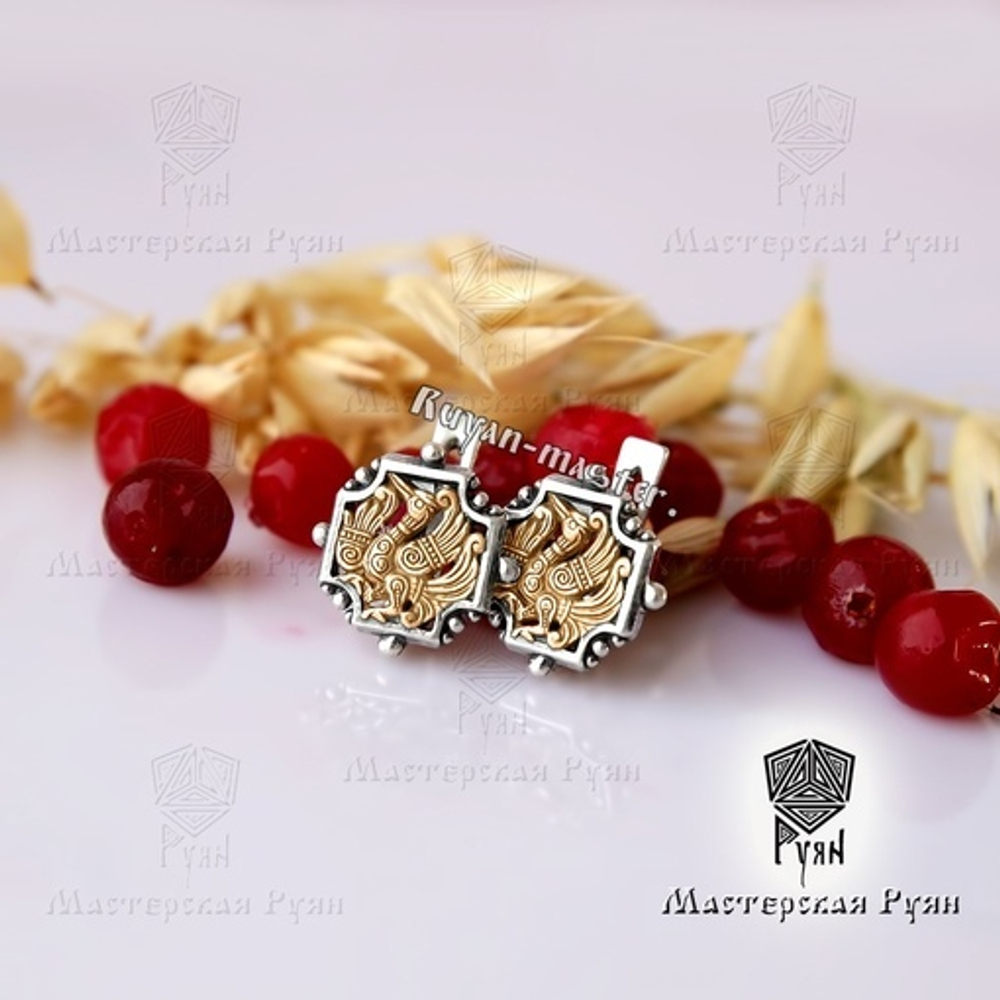 Серьги "Фениксы".