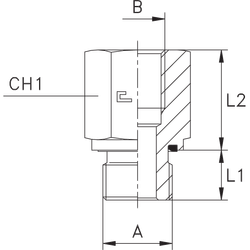 Соединение PFE BSP 1" BSP 1.1/4"