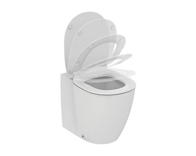 E052401 CONNECT AQUABLADE Напольный пристенный унитаз-соло, глубокий смыв, горизонтальный (универсальный) выпуск, с крепежом TT0257919