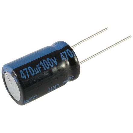 Конденсатор электролитический 100 В 470 мкФ "Jamicon" 15.5x25мм 105 град.