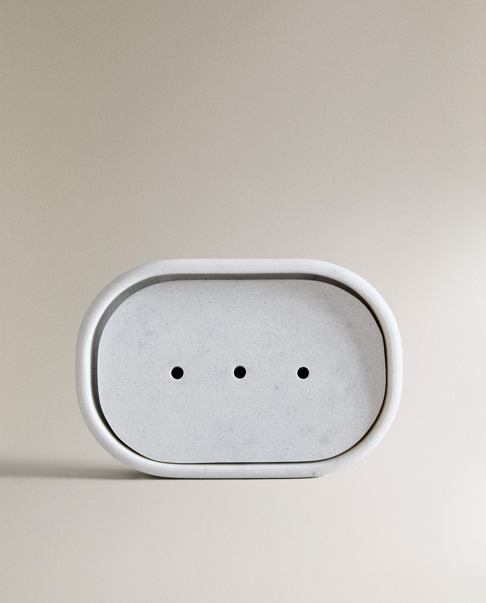 Zara Home мыльница, мрамор, серый