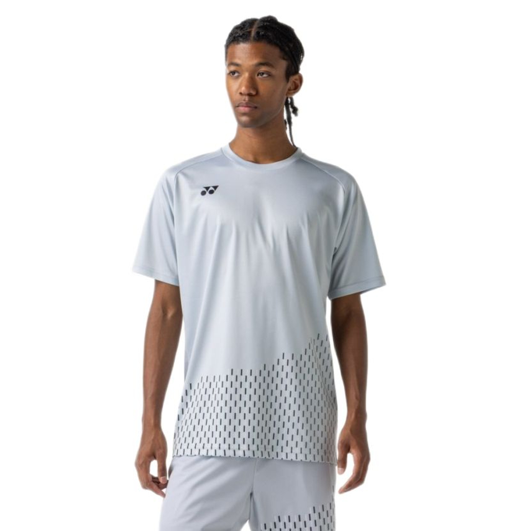 Мужская теннисная футболка Yonex Practice - silver grey