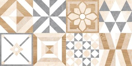 Плитка облицовочная Marmaris белый 50*25 пэчворк GT129VG