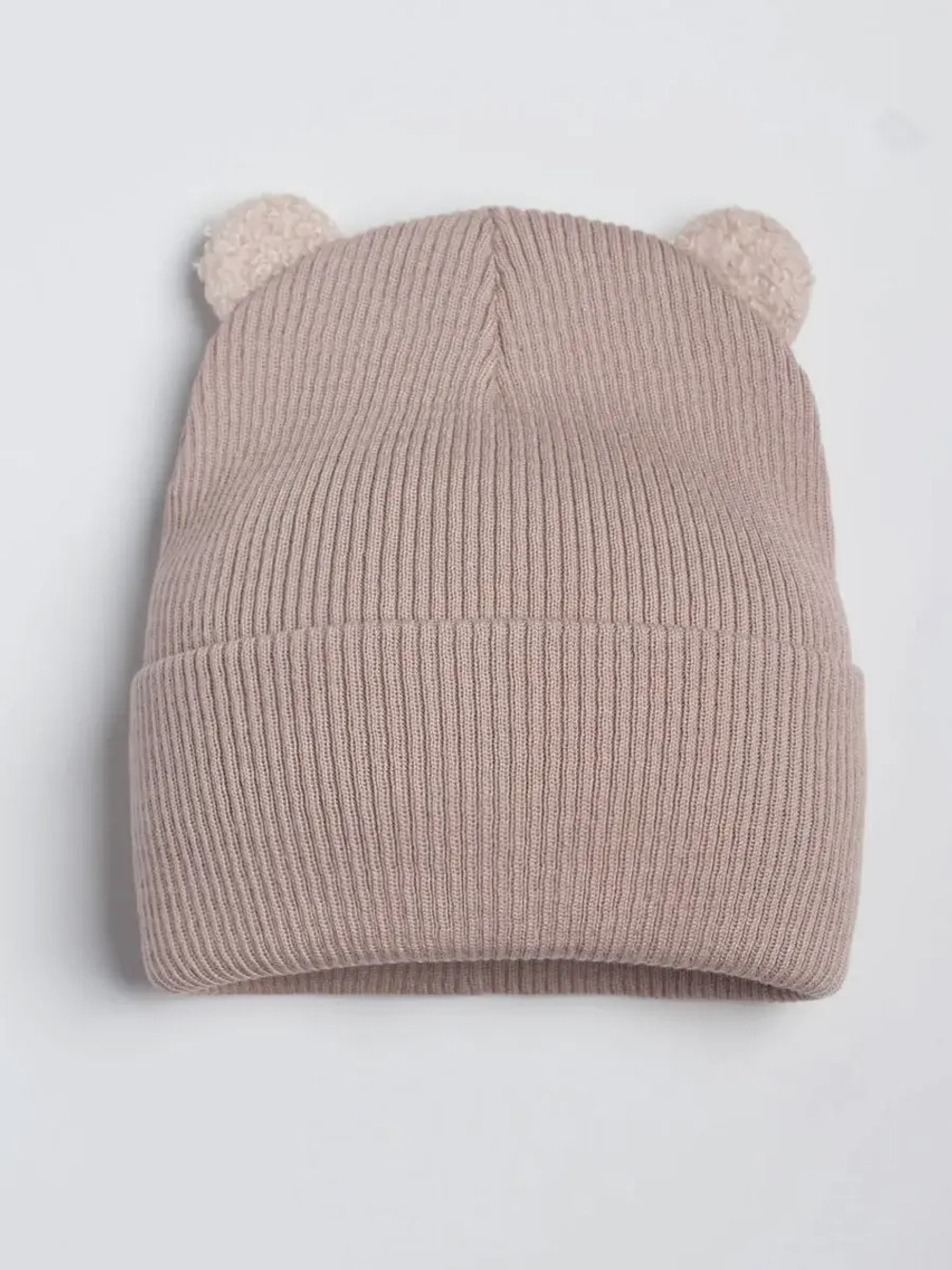 Шапка детская с ушками осенняя