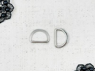 Полукольцо металлическое, ш. 2,5 см, никель