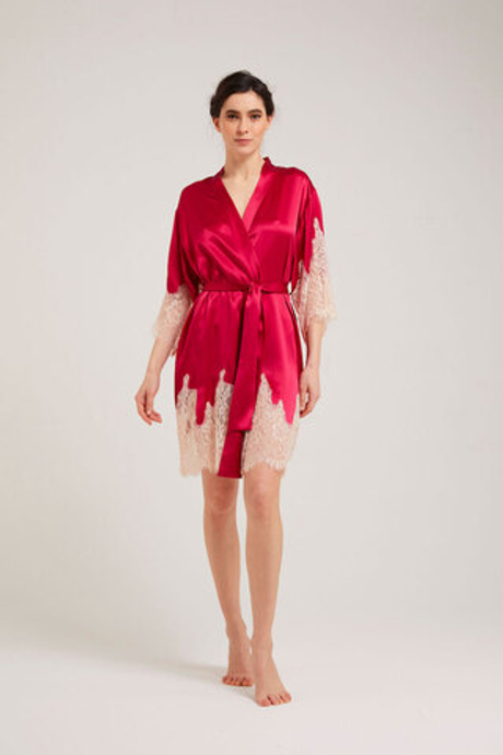 Халат Vivis Lauren berry-bullet малиновый