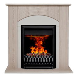 Электрокамин RealFlame Hanna STD LO светлый дуб с очагом Oregan 3D