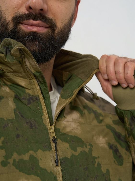 Тактическая военная демисезонная куртка Джунгли 2 с капюшоном Мох