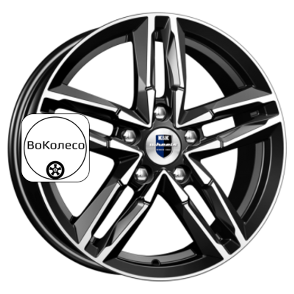 6x16/5x100 ET38 D57,1 Sayan (КС731) Алмаз черный K&K