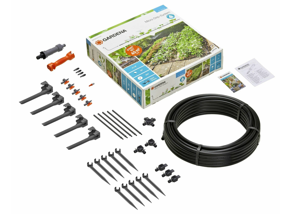 Шланг сочащийся 13 мм (1/2) 40 м с фитингами GARDENA 13015-20.000.00