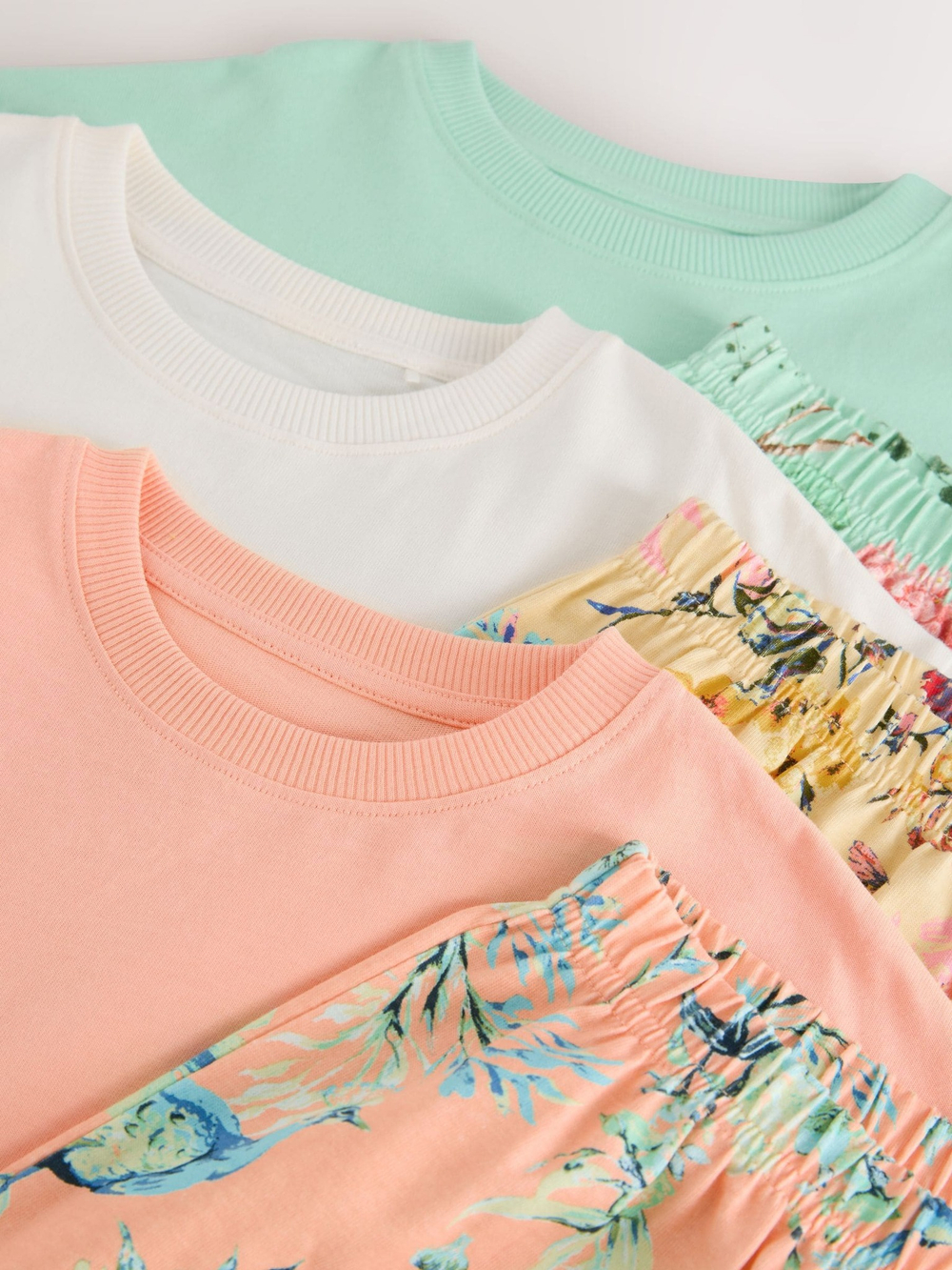 Пижама для девочки Next AC2-711, 3 шт., Розовый, Голубой, Бежевый