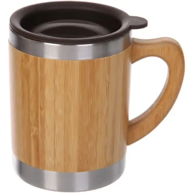 Термокружка 300мл «Bamboo» с пластиковой крышкой