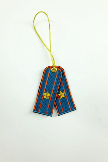 Брелок-погончик вышитый МЧС майор