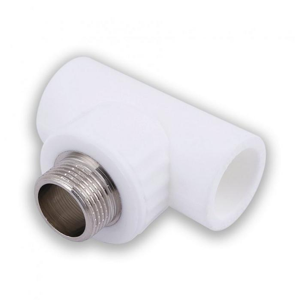 Тройник ППР комбинированный наружная резьба d20х1/2" 2085