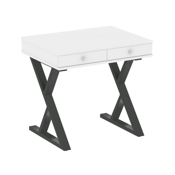 Home Office Стол письменный VR.SP-1-79.M Белый Бриллиант/Металл Антрацит 794*600*750