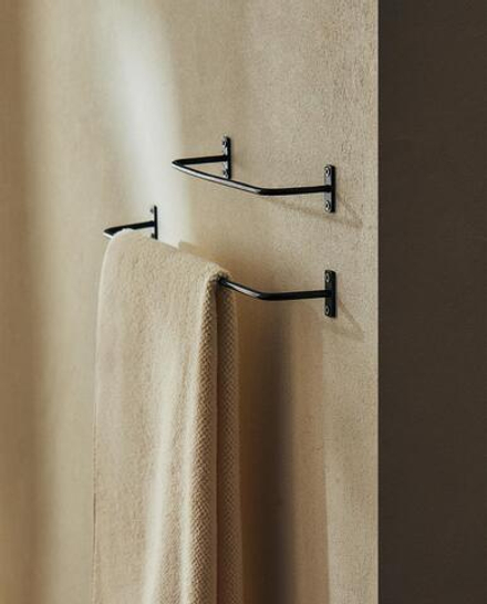 Zara Home держатель для полотенец, нержавеющая сталь, чёрный