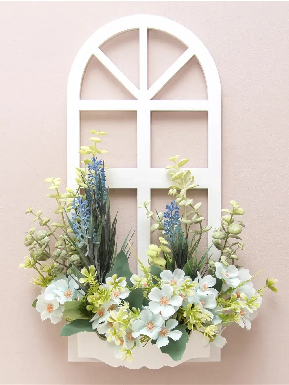 Панно на стену для интерьера "Окно с цветами"