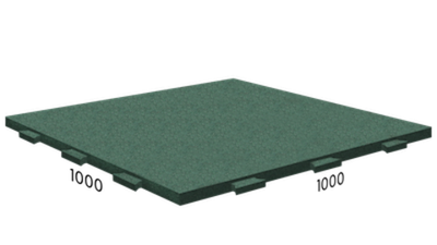 Rubblex Active (скрытый ласточкин хвост) 100х100х2,5 см 65ШОР Зеленое