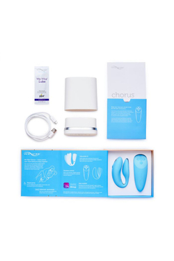 Вибратор WE-VIBE Chorus силикон, голубой, 11 см