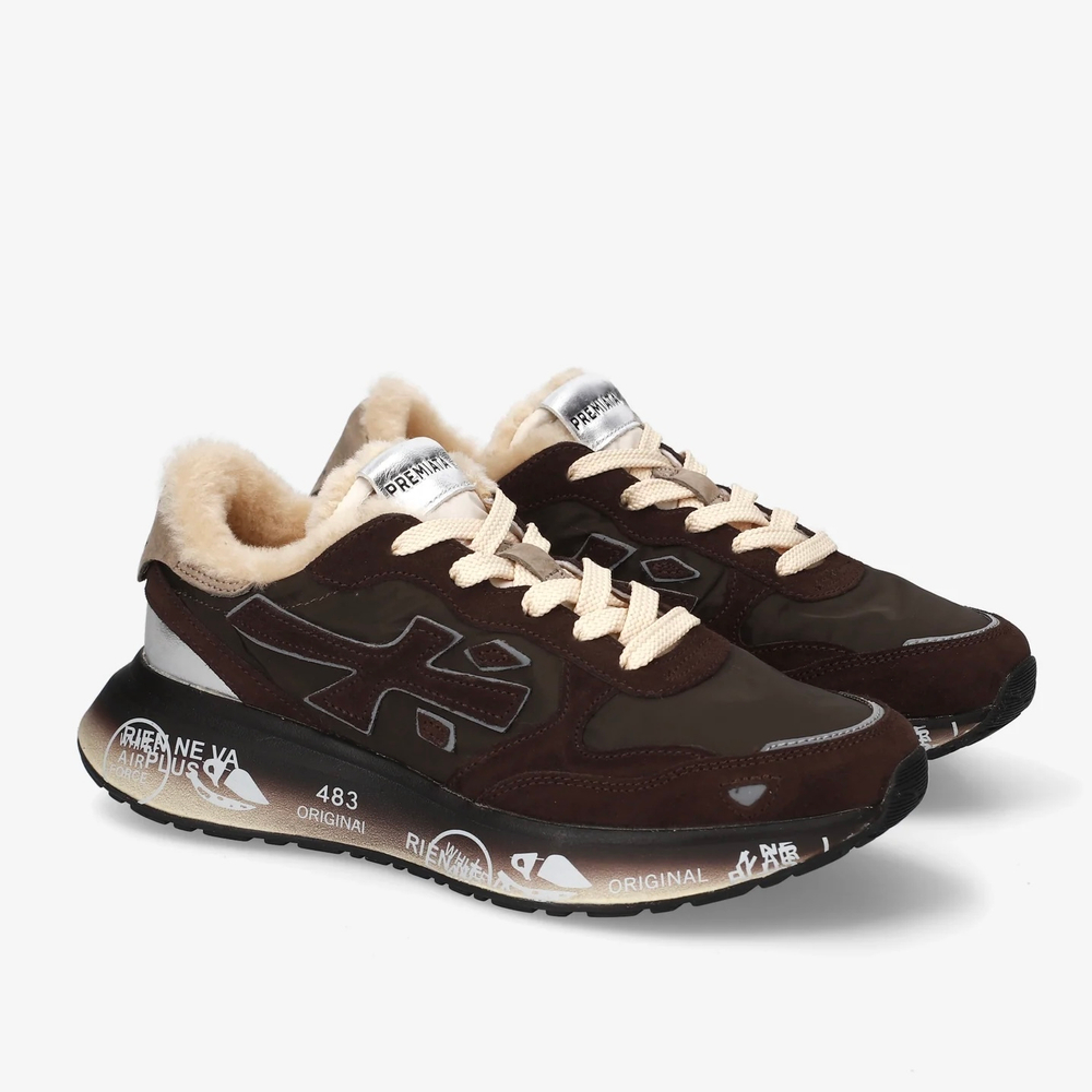 Комбинированные кроссовки Premiata Lauryn 7893М на меху