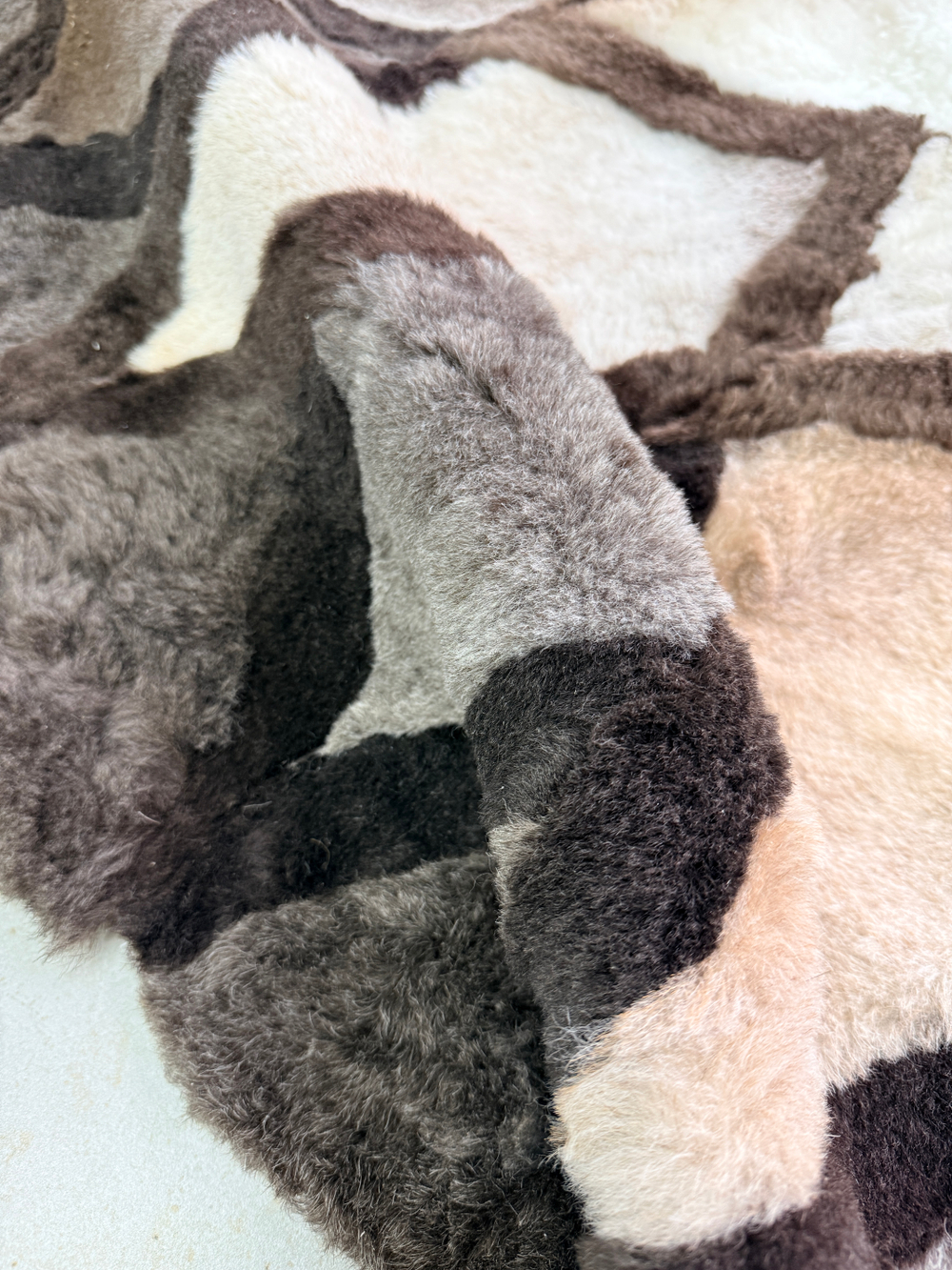 Ковер шкура натуральная овчина меховой