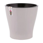 Горшок цветочный Лея 5л двойной бежевый