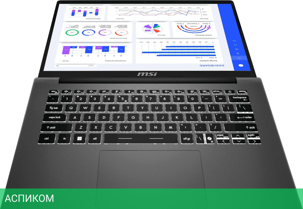 Ноутбук MSI MS-14S1 Modern 14 F13MG-066XBY Platinum Gray (9S7-14S121-066)