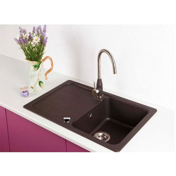 Смеситель SCHOCK Kavus, Cristalite сталь/баварский камень