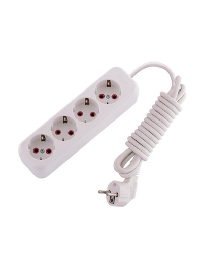 Удлинитель 4х3м с заземл. 16А IP20 Lila LEZARD 720-0403-401