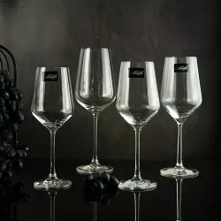 Бокал для вина 350 мл хр. стекло Hotel "Edelita" d 5,5 см h22 см P.L. - BarWare [6]