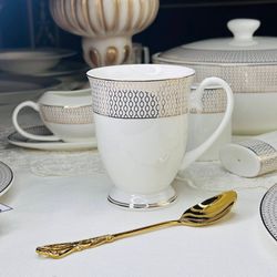 Lenardi 145-537 Кружка 350 мл СЕВИЛЬЯ в под.уп.(х36)Костяной фарфор