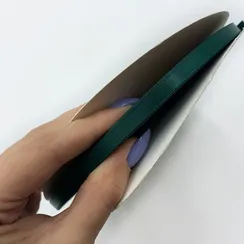 Атласная лента 6 мм, изумруд