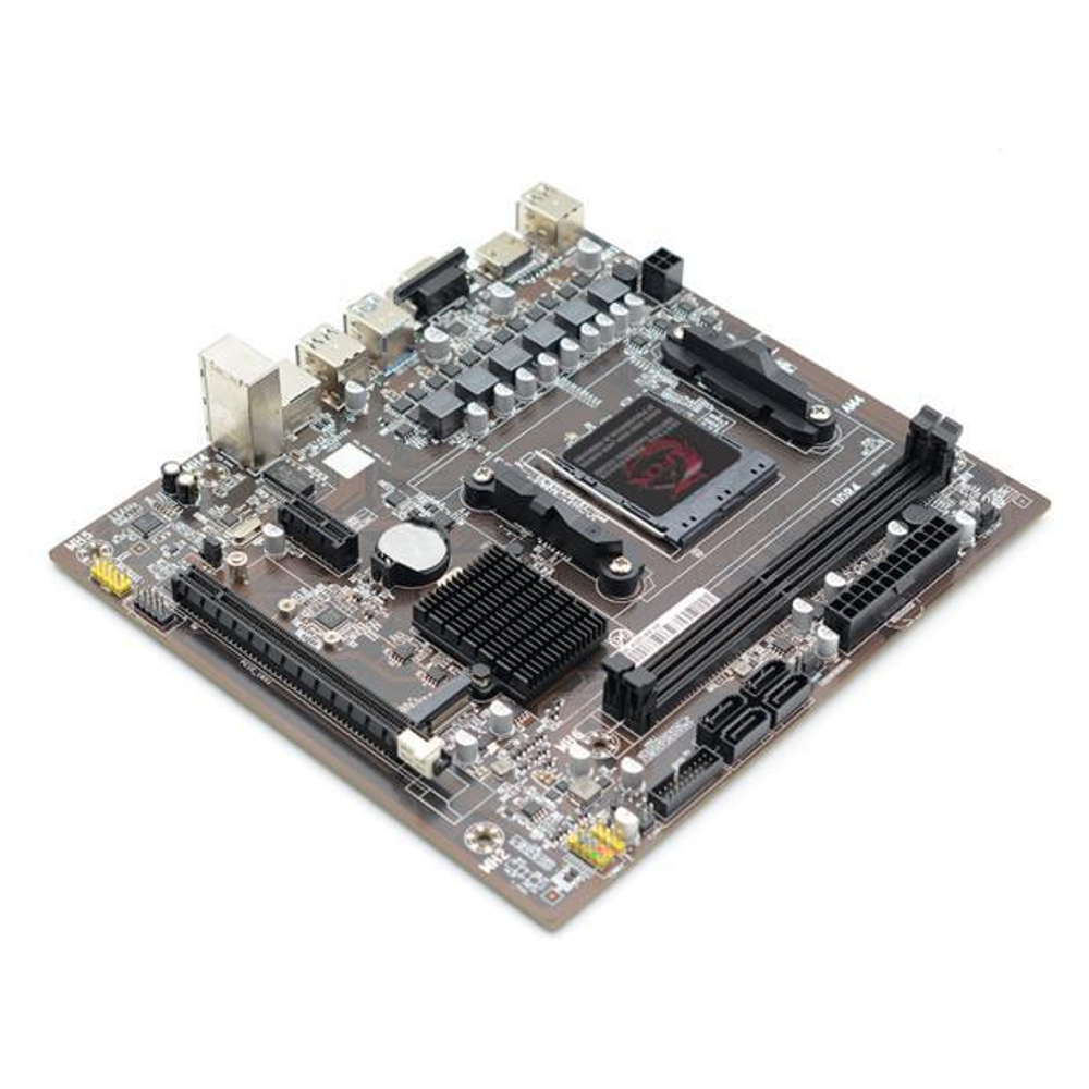Материнская плата AFOX A320-MA-V2, SocketAM4, mATX, Retail, 2xDDR4, PCIe3.0, 1xM.2, GLAN, 6xUSB2, 4xUSB3, VGA, HDMI