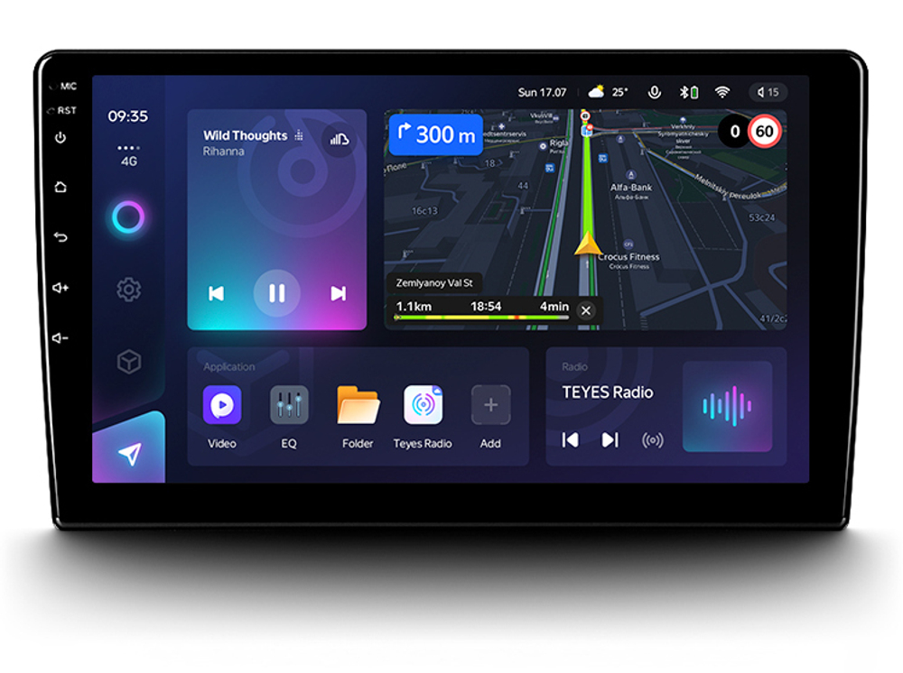 Магнитола для Toyota RAV4 5 2019-2022 (Китай) - Teyes CC3 Android 10, ТОП процессор, 4/32 Гб, CarPlay, SIM-слот