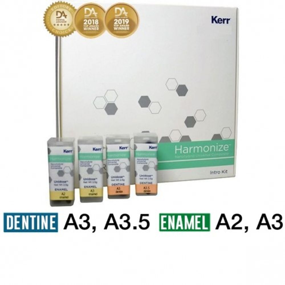 Harmonize Набор Intro Kit Unidose в составе: унидозы 40*0.25г. (Dentine A3, A3.5; Enamel A2, A3)