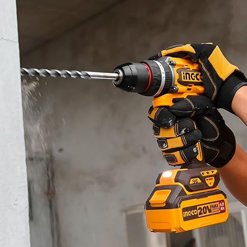 Аккумуляторный бесщёточный ударный шуруповерт INGCO CIDLI20968 INDUSTRIAL 20 В 96 Нм