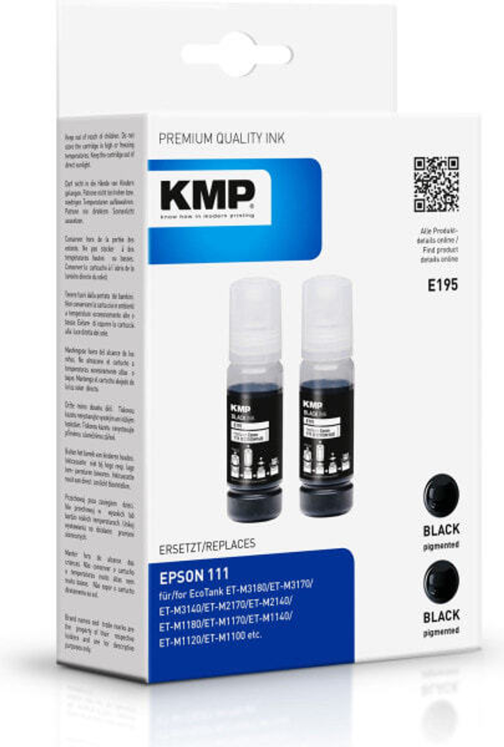 KMP 1649,0001 струйный картридж 2 шт Совместимый Черный