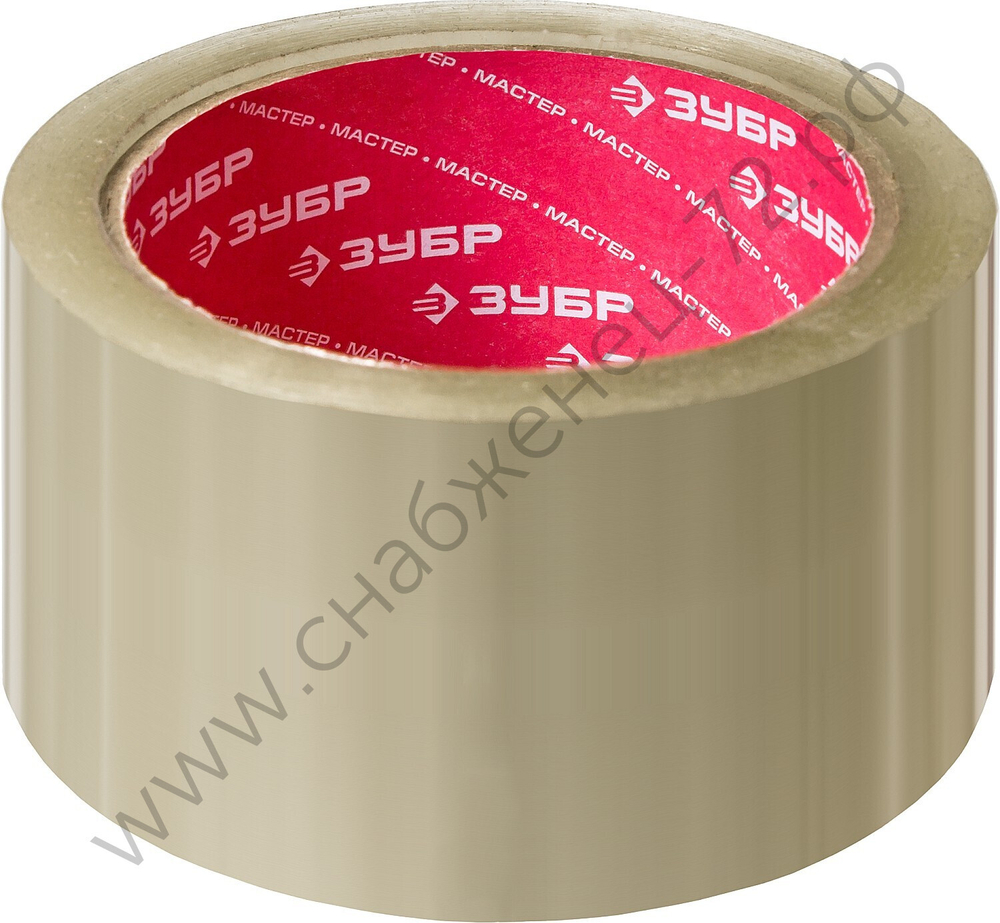 ЗУБР 48 мм, 60 м 50 мкм прозрачная, Упаковочная клейкая лента, МАСТЕР (12031-50)