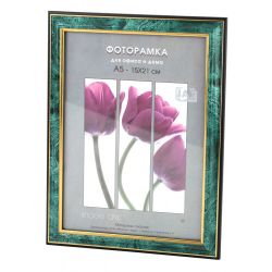 Фоторамка Interior Office 2 серия 285/ 21х30 малахит пластиковая