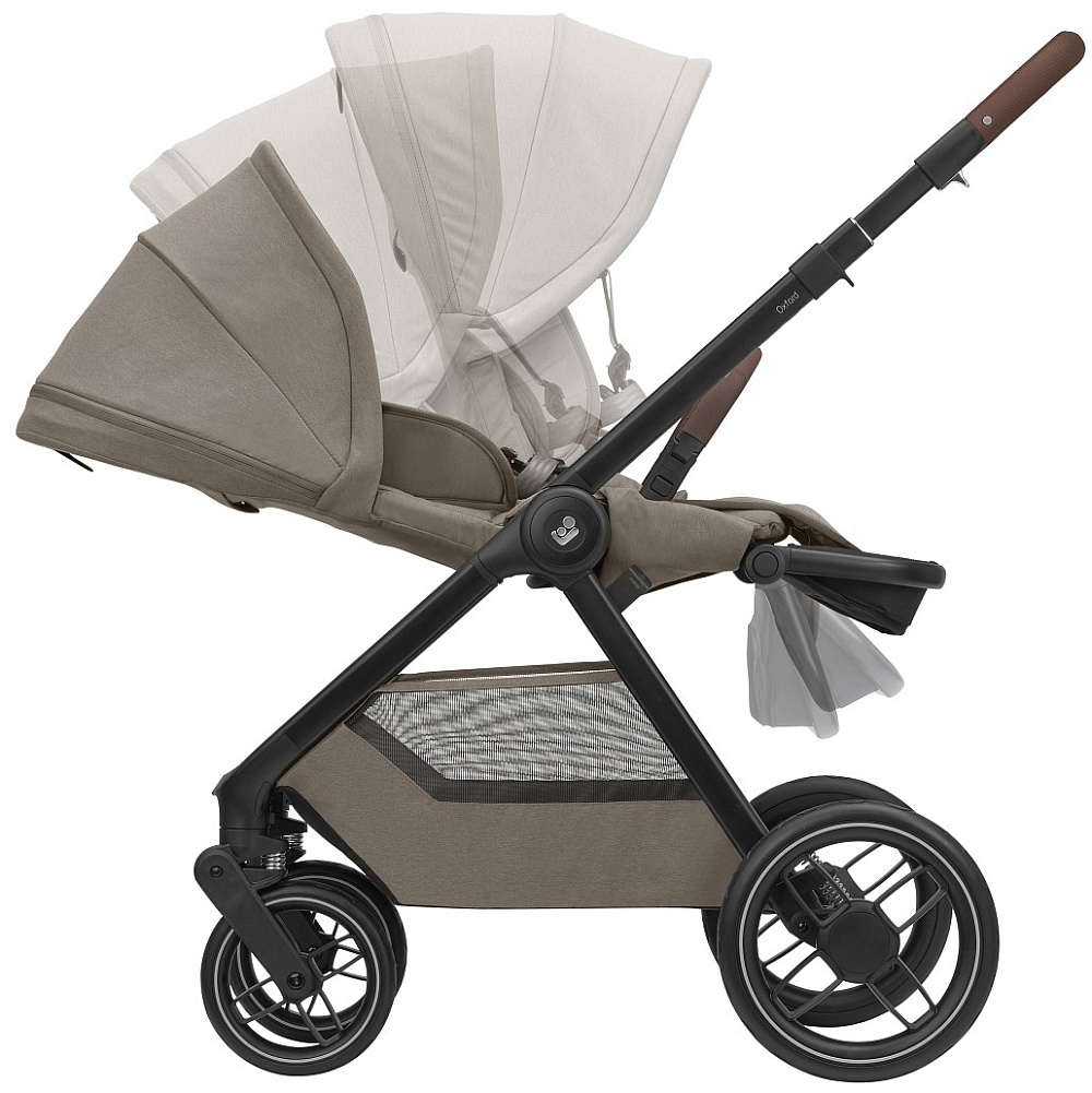 Коляска детская Maxi-Cosi Oxford Plus 3 в 1 с автокреслом Pebble 360 Pro Twillic Green 1978470110 Twillic Truffle/Трюфель
