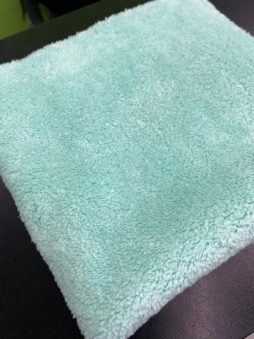 DM 4040 CORAL FLEECE. Микрофибра DRY MONSTER повышенной плотности. Цвет мятный. Размер 40х40см.