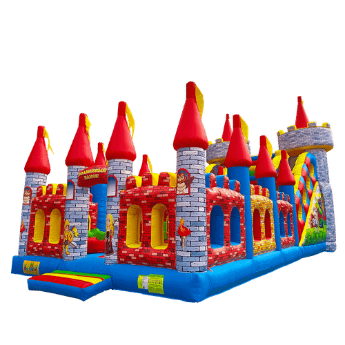 Коммерческий надувной батут «Замок развлечений», 14*6*8 м