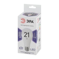 Лампочка светодиодная ЭРА STD LED A65-21W-860-E27 Е27 / Е27 21Вт груша холодный дневной свет | Лампы cветодиодные Груша (A)