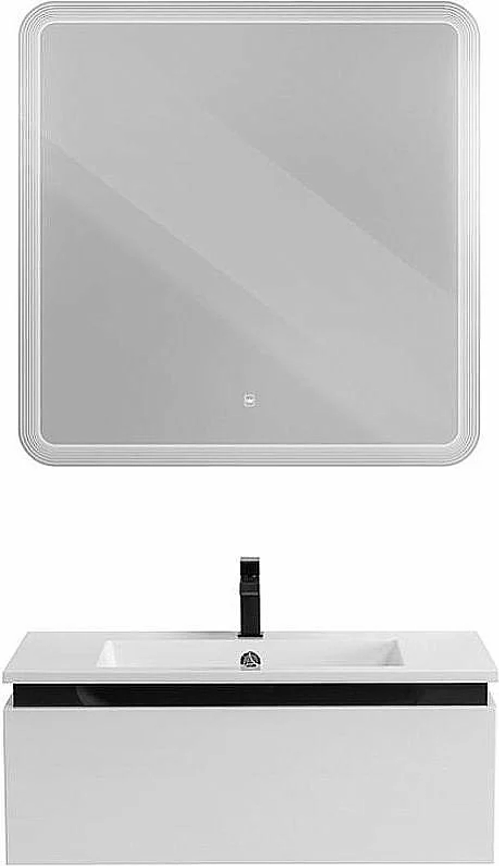 Тумба с раковиной Cezares Slider 80 SLIDER-800-1C-SO-BO белая матовая